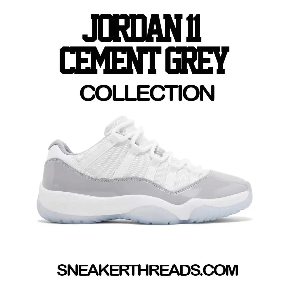 Womens Cement Grey 11 Shirt - Icy Bear - White