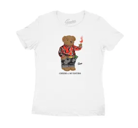 Womens Foam Lava Shirt - Cheers Bear - White