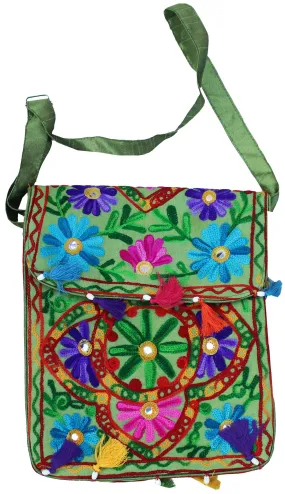 Women's Handcrafted Bohemian Hippie Gypsy Cross Body Shoulder Bag