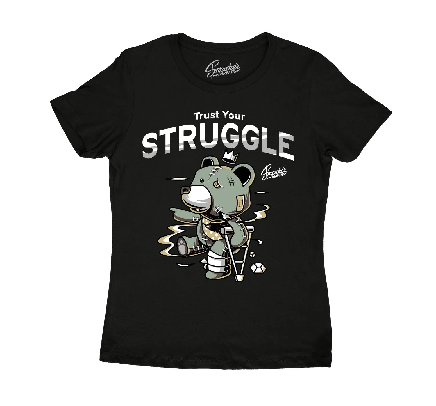 Womens Jade Horizon 5 Shirt - Trust Your Struggle - Black